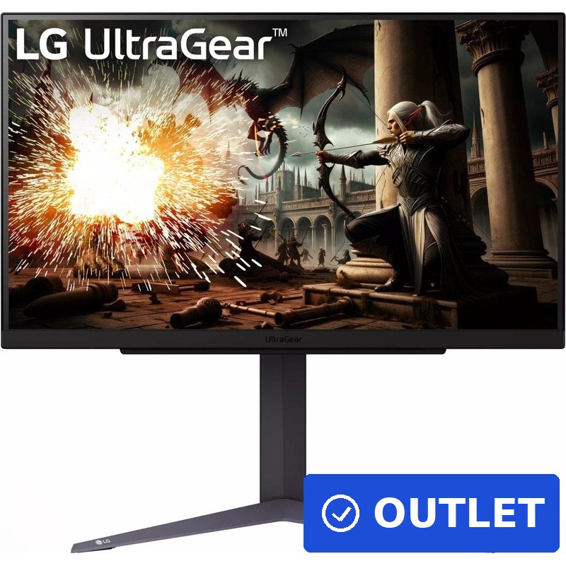 LG UltraGear 27GS75Q-B 27" Gaming-Monitor QHD IPS 180Hz HDR10 Schwarz (27GS75Q-B.AEU) (geöffnet)