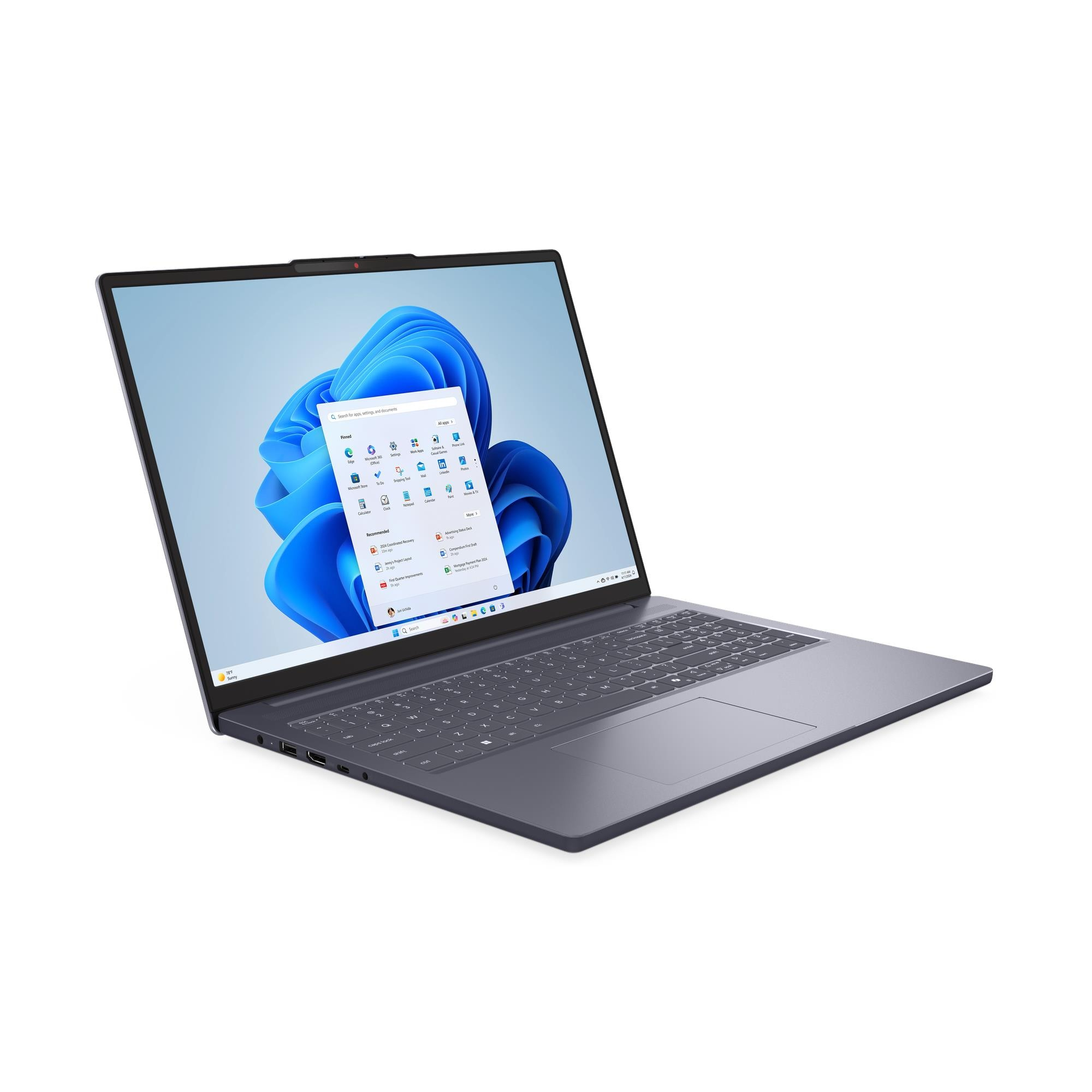 Lenovo IdeaPad Slim 3 16IRH10 16" Intel Core i5-13420H 16 GB RAM 512 GB SSD Windows 11 Home Luna Grey
