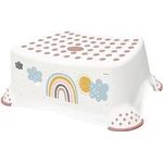 keeeper kids Tritthocker "tomek Rainbow", weiß mit Aufdruck, Tragkraft: 80 kg, Oberfläche und Füße - 1 Stück (1864210029700)