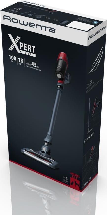 Rowenta X-Pert 6.60 Animal 100 W 45 min Rot, Grau