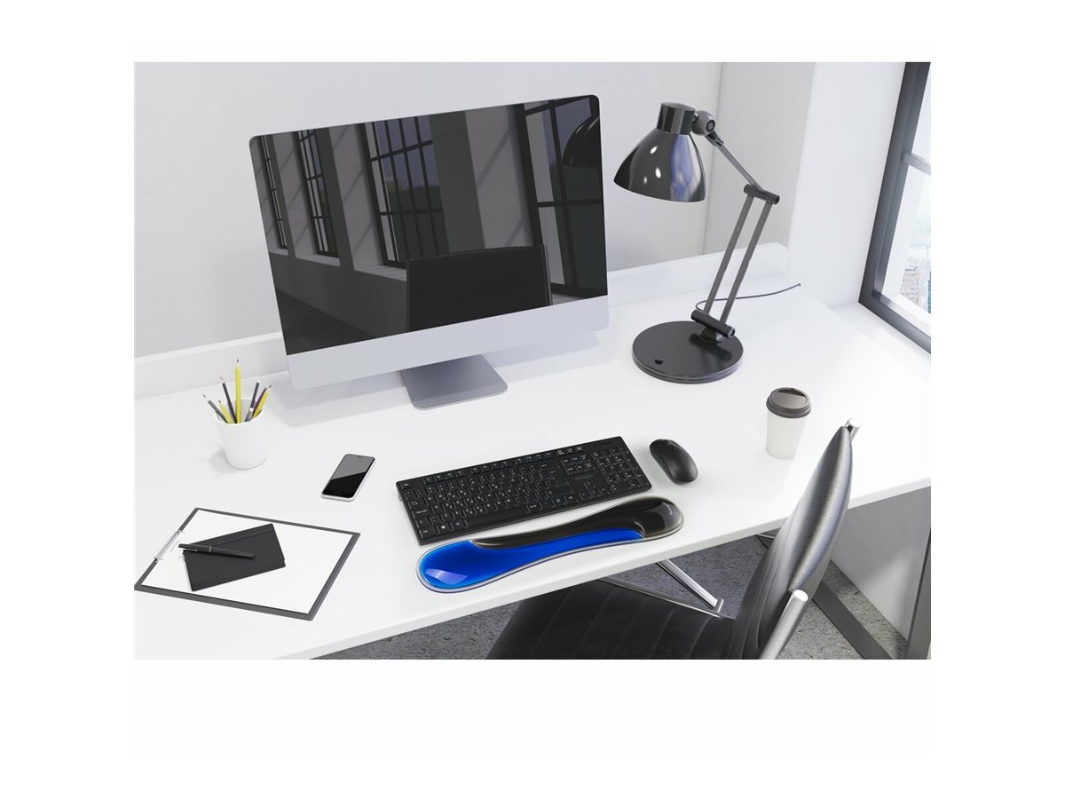 Kensington Duo Gel Tastatur-Handgelenkauflage schmal Blau