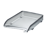 Esselte-Leitz LEITZ Briefablage Elegant, DIN A4, Polystyrol, rauchtopas hochglänzend, senktrecht und versetzt stapelbar, - 1 Stück (5220-00-90)