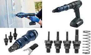 Rapid Nietmutter-Adapter RP160, aus Stahl/Aluminium, blau Aluminium-Monocoque-Außengehäuse, griffige Oberfläche, - 1 Stück (5001483)