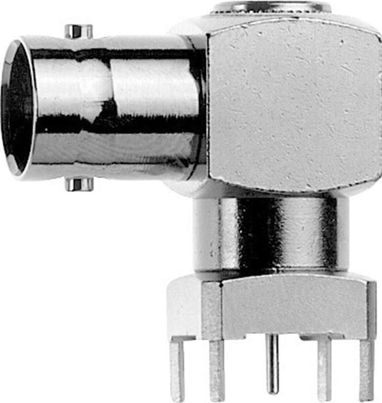 Telegärtner BNC-Winkelbuchse für ged. Schaltungen 50 Ohm, Z06, a=30 (VE lose) (J01001A0064)