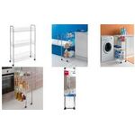 metaltex Allzweckwagen Slim DELUXE, 3 Etagen, silbermetallic Material: Polytherm (341503039)