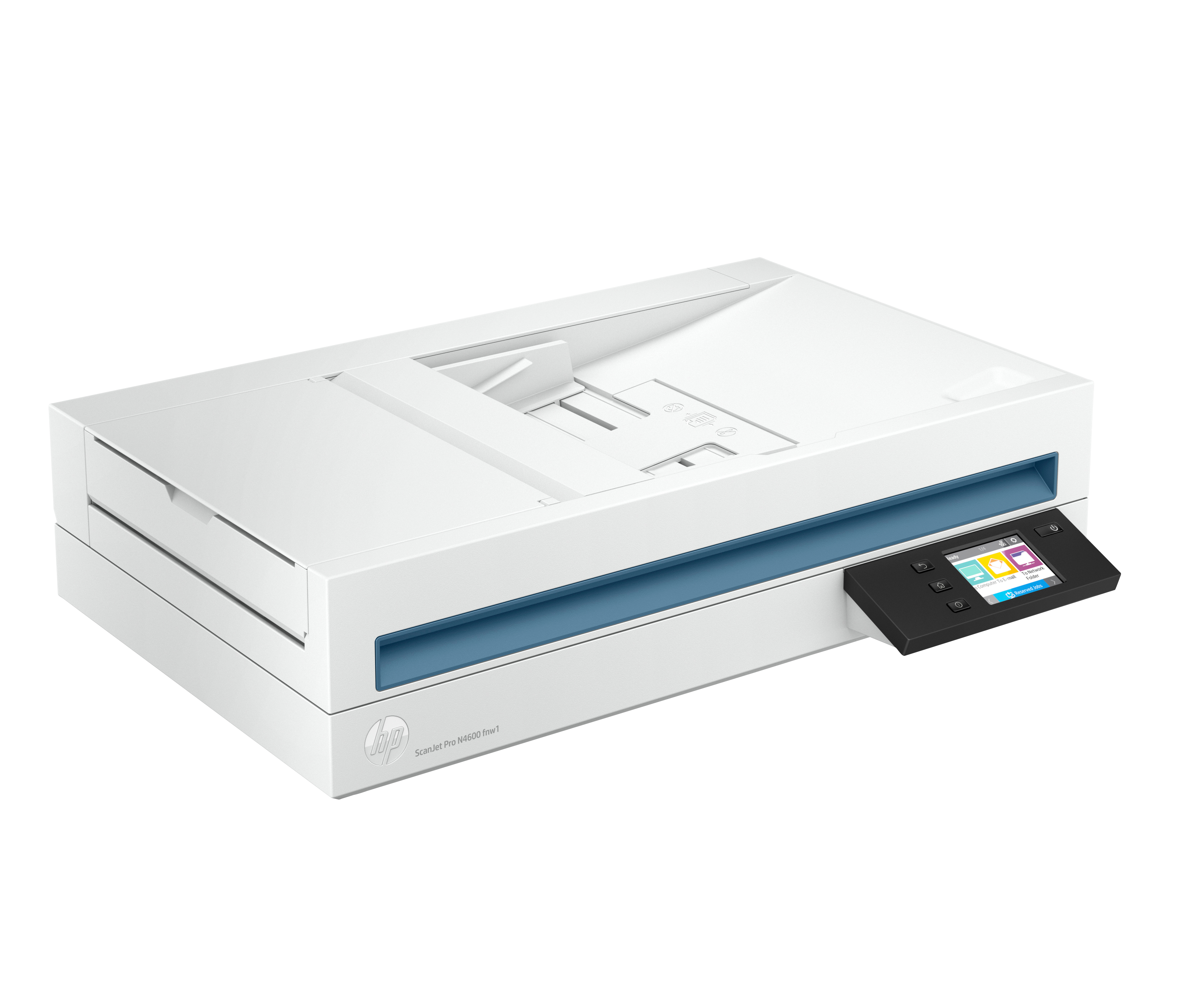 HP ScanJet Pro N4600 fnw1 Flachbettscanner 2,8" Touchscreen 1200 x 1200 DPI Duplex Weiß
