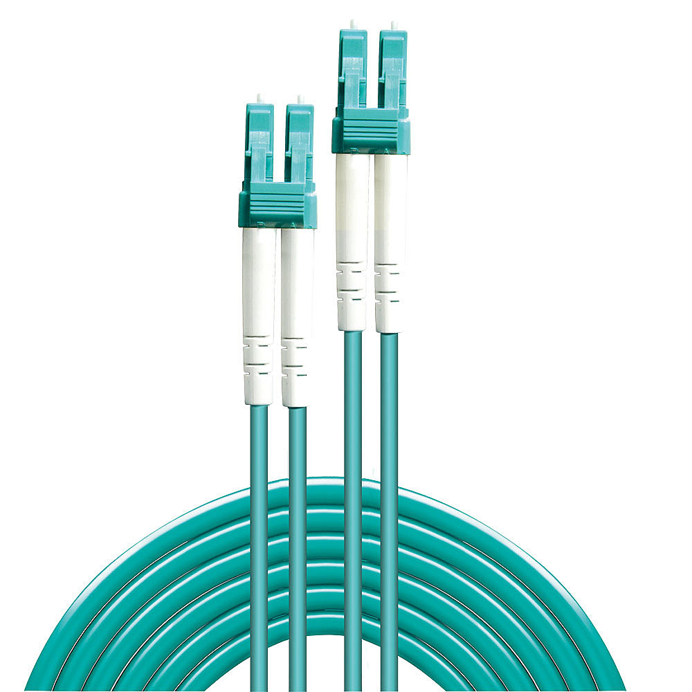 Lindy 46374 Patchkabel LC Multi-Mode zu LC Multi-Mode 10 m OM3 Blau