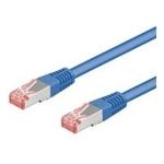 Wentronic Goobay CAT 6 Patchkabel, S/FTP (PiMF), Blau, 30 m - LSZH halogenfrei, Kupfer (68275)