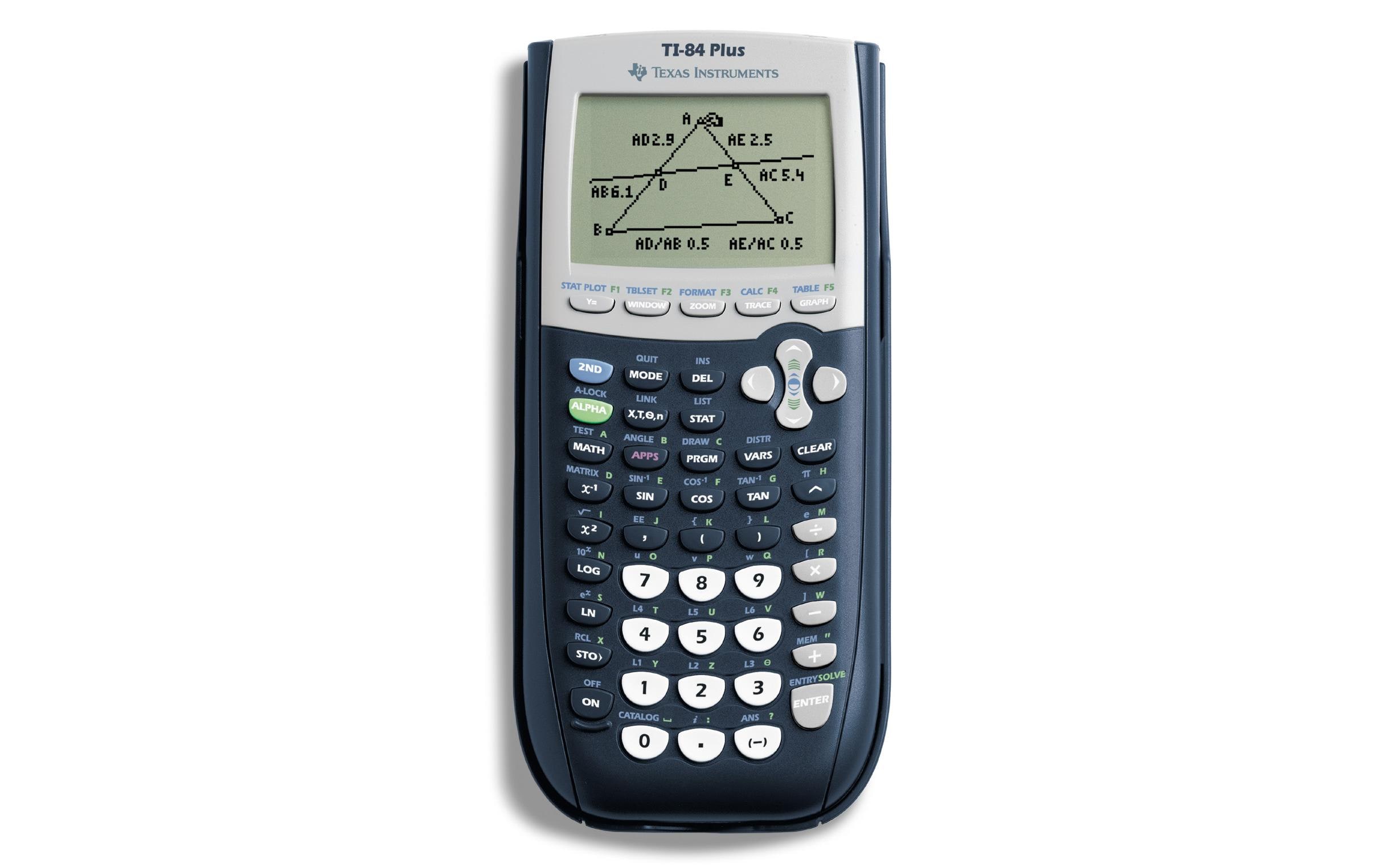 Texas Instruments TI-84 Plus Grafiktaschenrechner LCD Blau, Silber