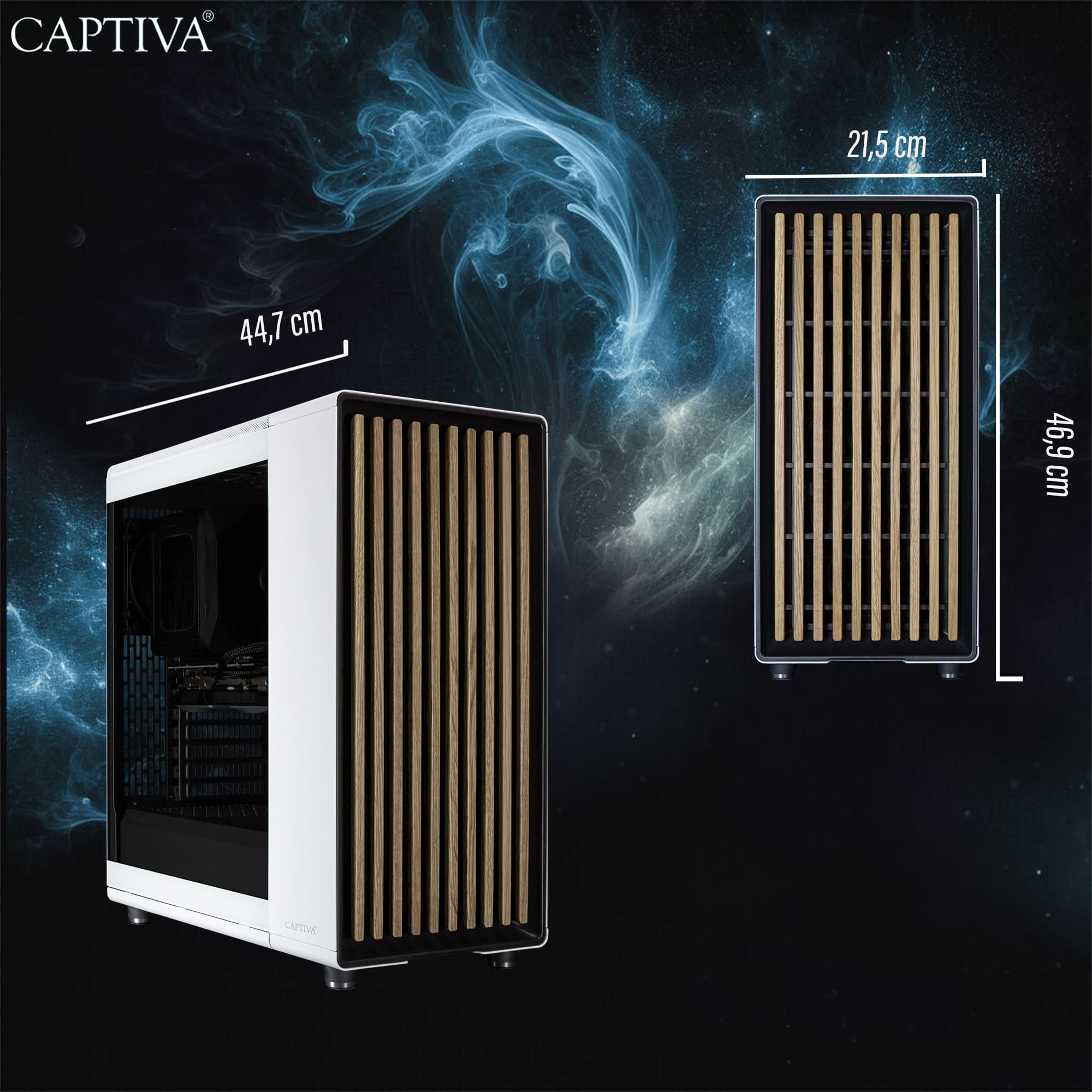 CAPTIVA Workstation I79-930 Intel Core i9-14900K 64 GB RAM 1 TB SSD Weiß