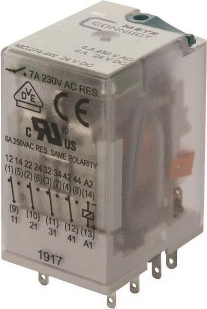 BTR NETCOM Industrierelais 4W,24VDC,7A 110017-25.14.07 (110017251407)