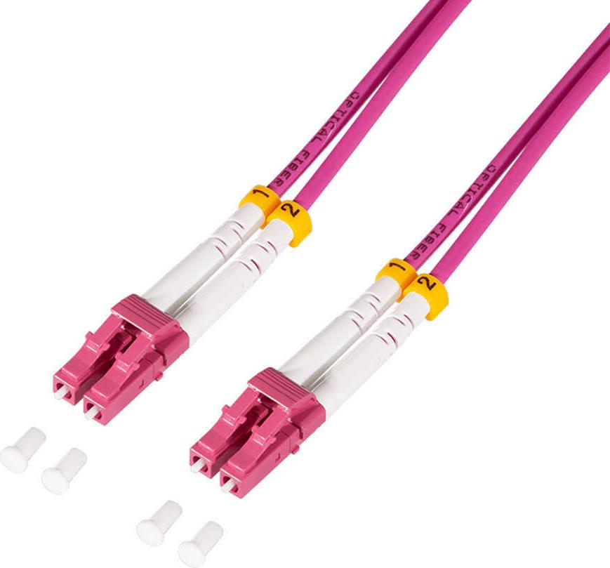 LogiLink FC4LC01 Glasfaser LWL Anschlusskabel Violett[1x LC/UPC-Stecker (FC4LC01)