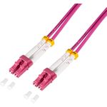 LogiLink FC4LC01 Glasfaser LWL Anschlusskabel Violett[1x LC/UPC-Stecker (FC4LC01)