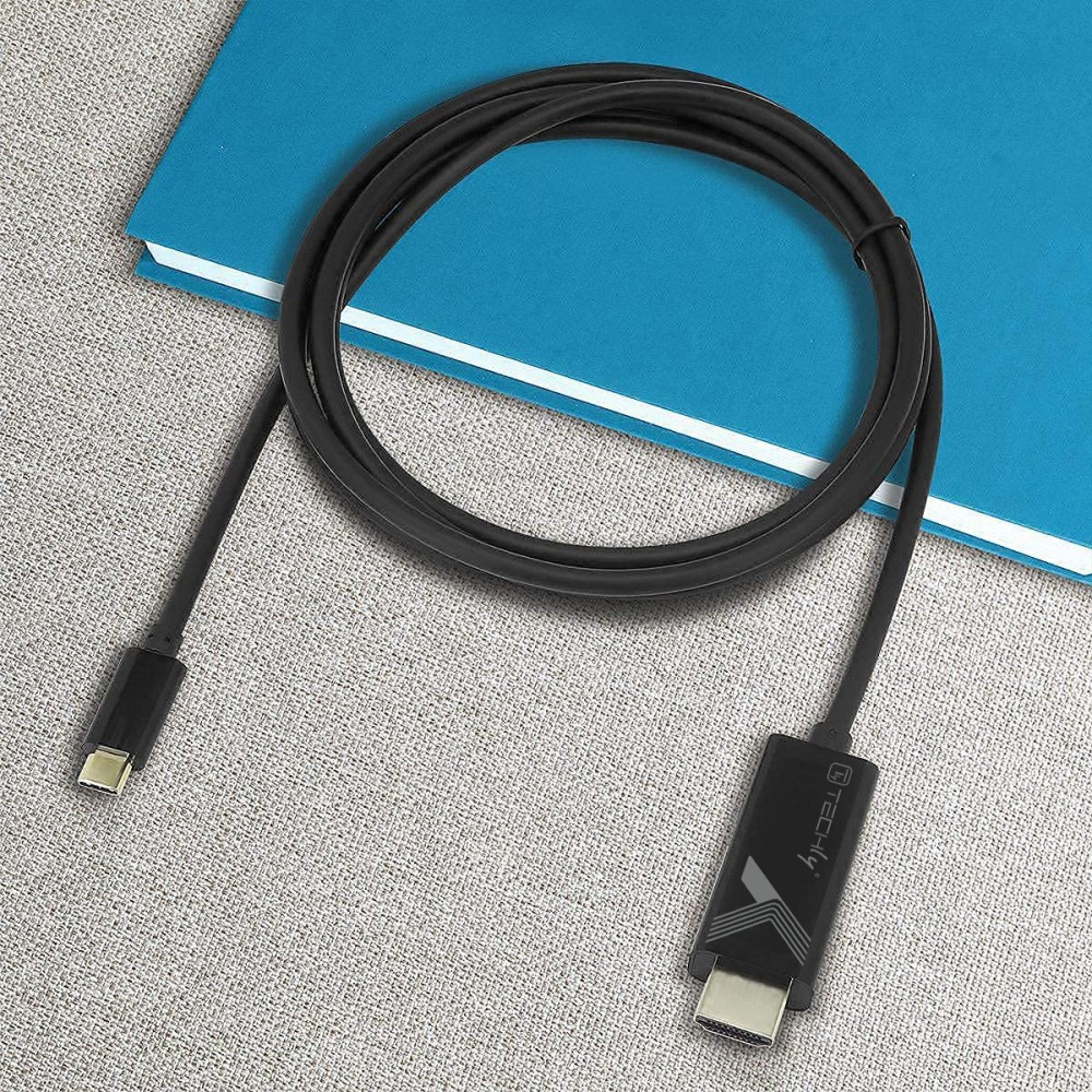 Techly IADAP-USBC-HDMI5TY USB-C zu HDMI Adapterkabel 5 m Schwarz