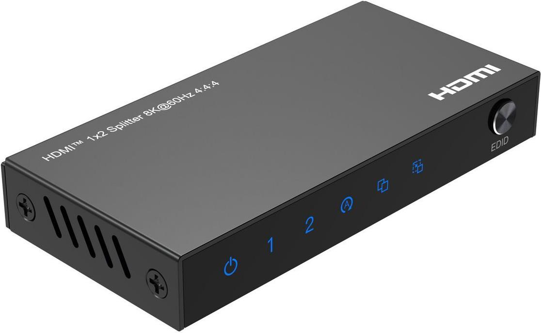 MicroConnect 8Ka60Hz HDMI Splitter 1x2 4 4 4 (MC-HDMISPLITTER0102-8K)