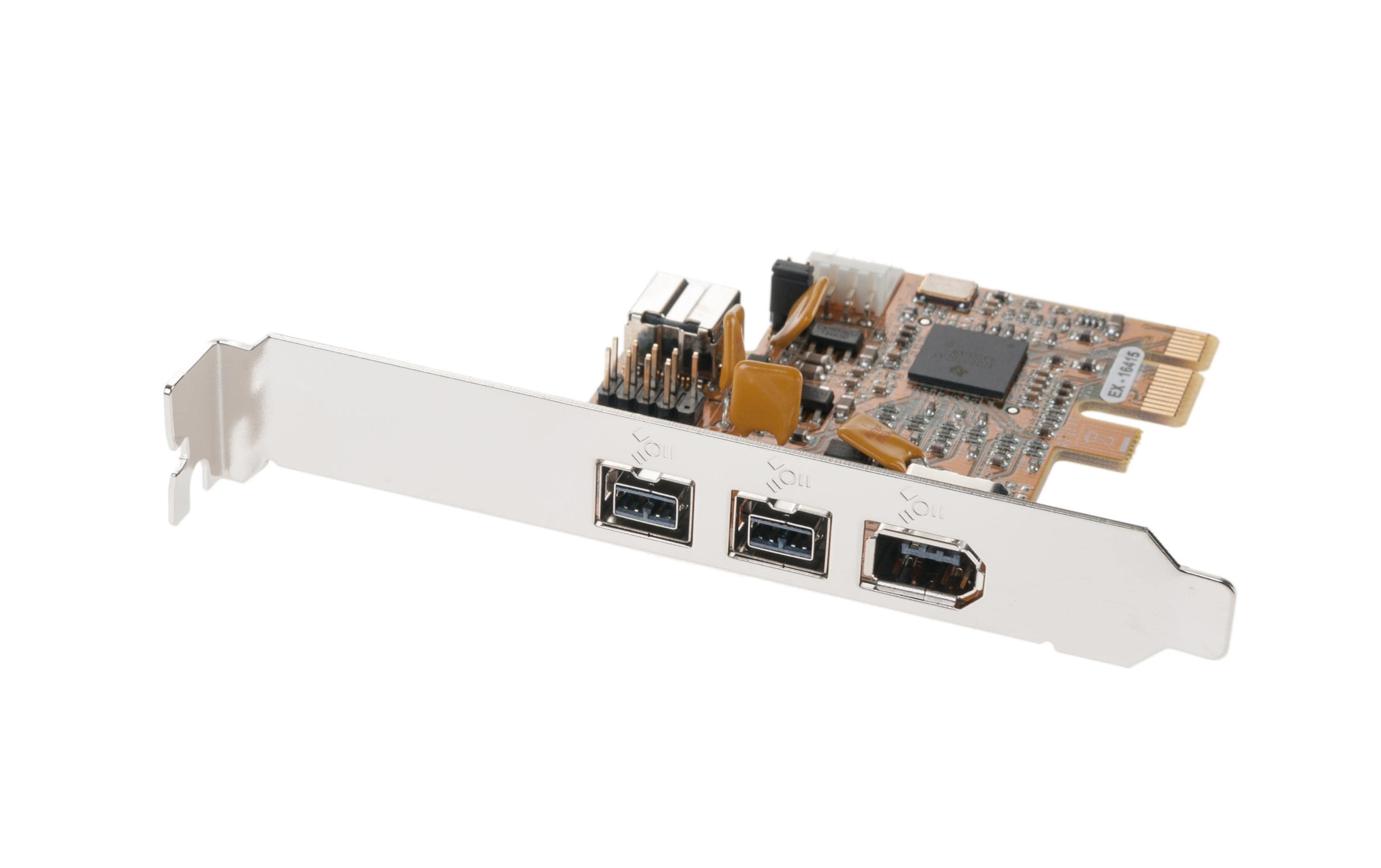 Exsys EX-16415 PCI-Express FireWire-Adapter 800 Mbps 3 Ports