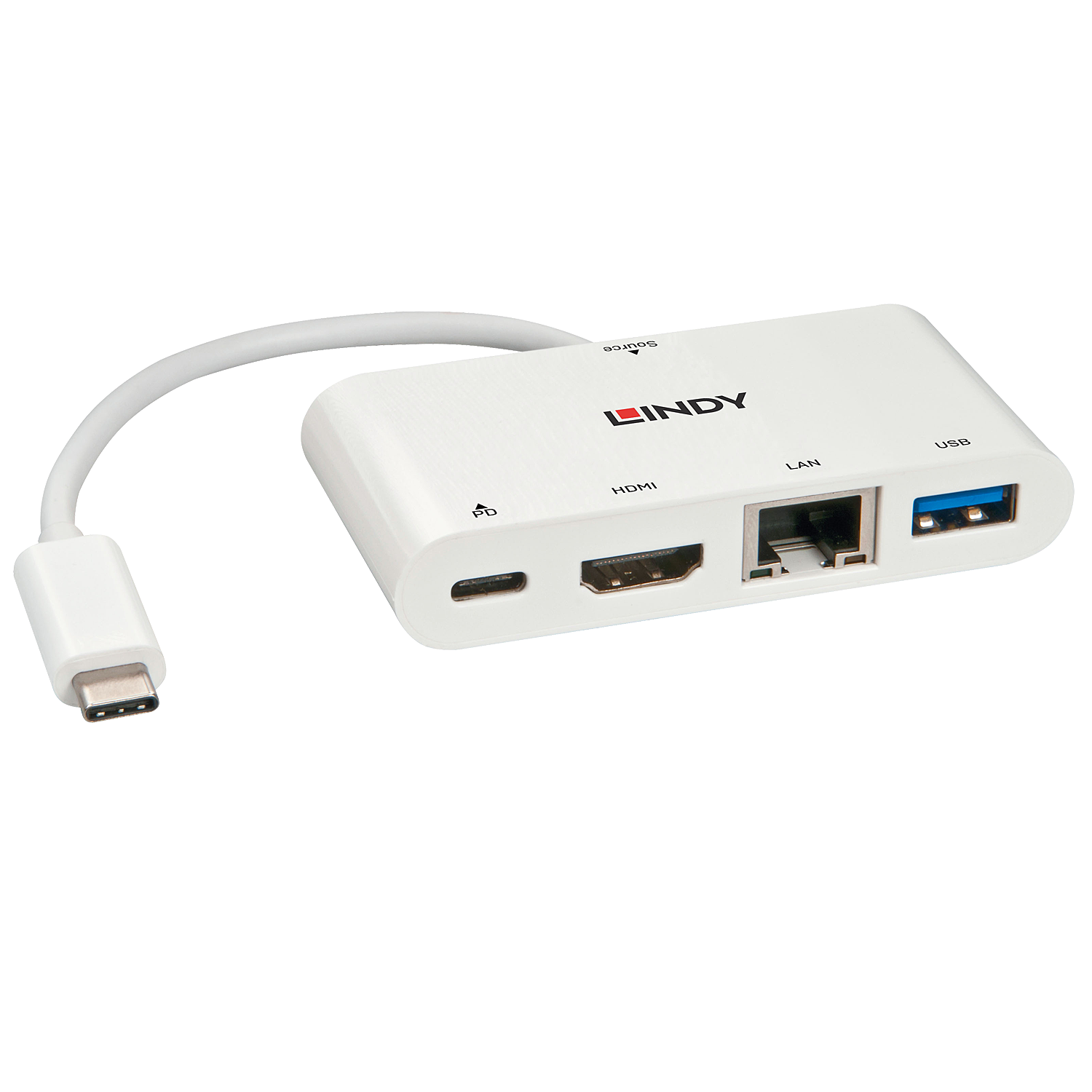 Lindy USB 3.1 Typ C Laptop Mini Dock - HDMI, PD 3.0 100W, USB 3.1, Gigabit Verbindet Ihr Notebook über nur ein USB-Kabel Typ C mit Peripheriegeräten (43239)