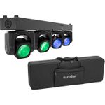 EUROLITE LED TMH Bar B240 Moving-Head Beam Set + Soft Bag – 4x 60W RGBW Bühnenlicht