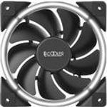 PCCOOLER 120mm Gehäuselüfter in Weiß (CORONA-WHITE)