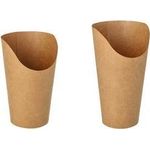 PAPSTAR Wrap-Cup, rund, 590 ml, braun Snackbecher aus ungebleichtem Frischfaserkarton mit - 1 Stück (89230)