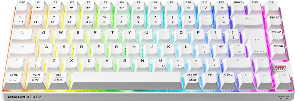 CHERRY XTRFY K33 Compact Wireless Gaming Tastatur US-International Weiß (G8D-24030PAAUS-0)