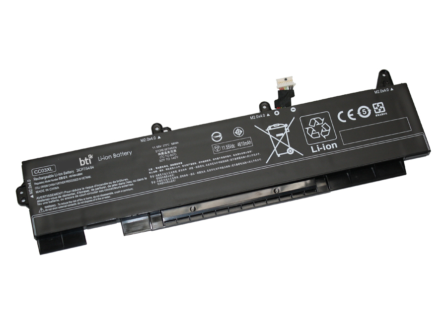 BTI Notebook-Akku L77991-005-BTI 5850 mAh 11,55 V Schwarz