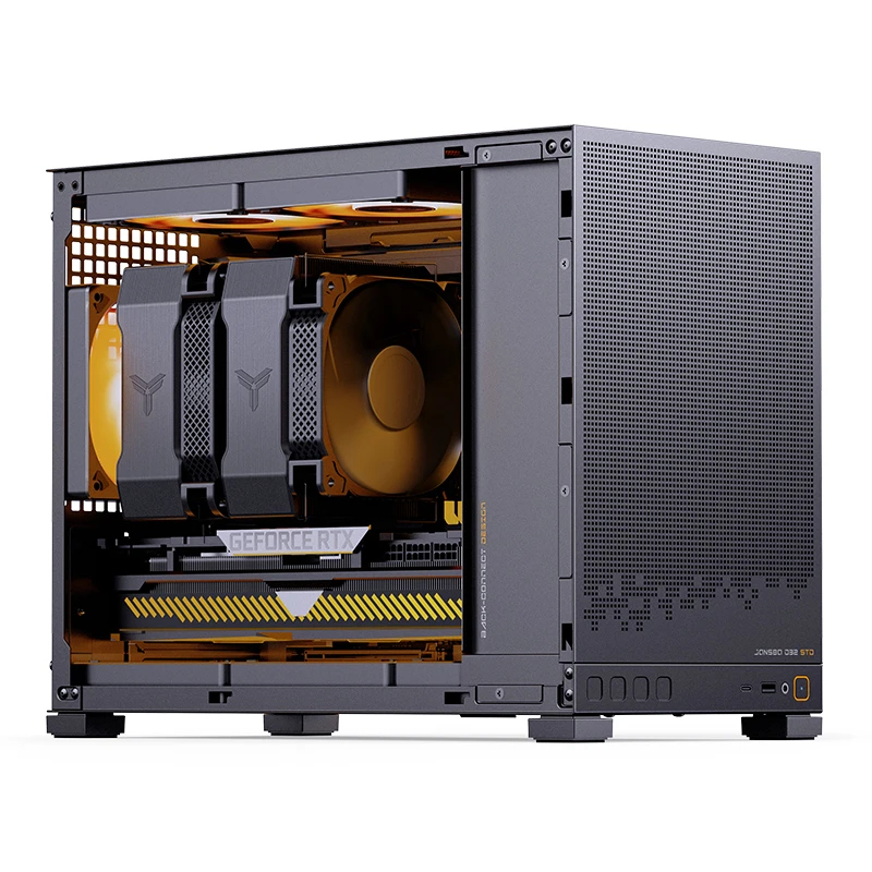 Jonsbo D32 STD mATX Mini Tower Tempered Glass Schwarz