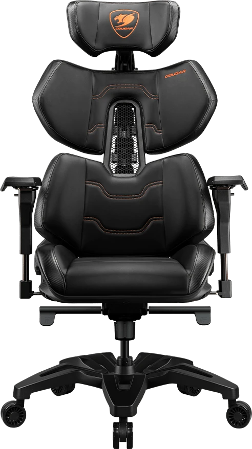 COUGAR Terminator Air Gaming-Stuhl Schwarz Netz-Sitz atmungsaktiv max. 120 kg (CGR-TAR-ORB)