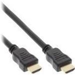 InLine® HiD HDMI Kabel, HDMI-High Speed mit Ethernet, Premium, 4K2K, Stecker / Stecker, schwarz / gold, 15m (17515Q)