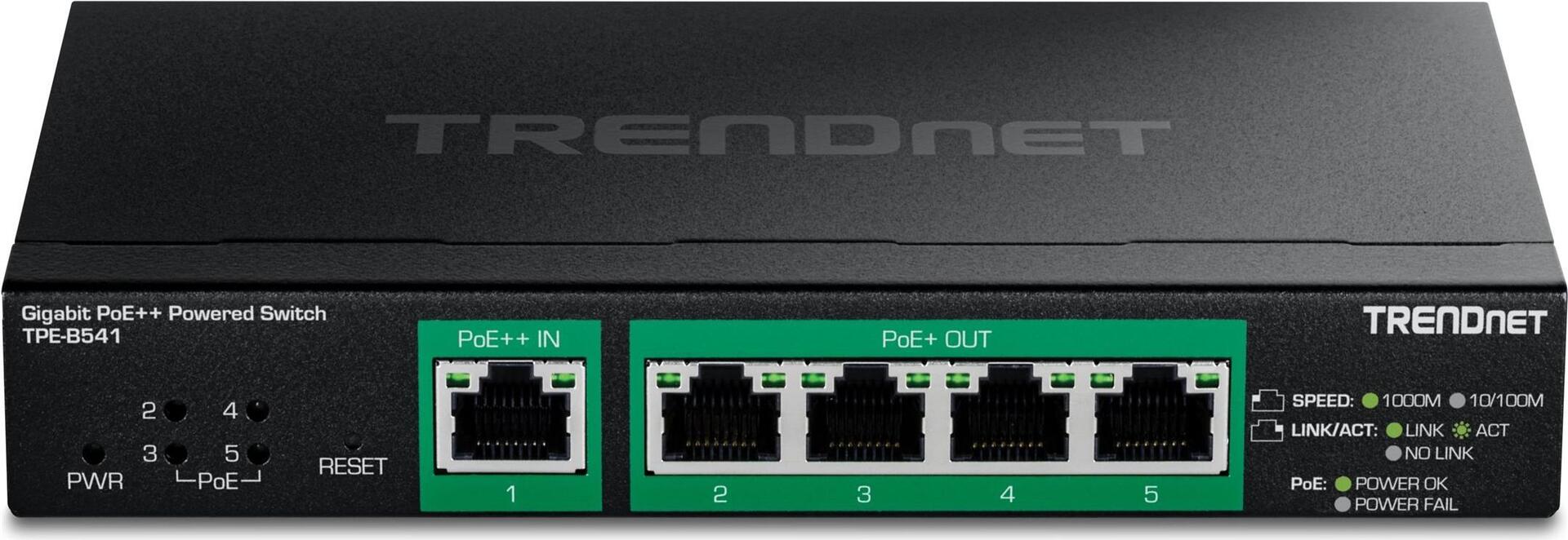 TRENDnet 5-PORT GIGABIT POE++ POWERED (TPE-B541)