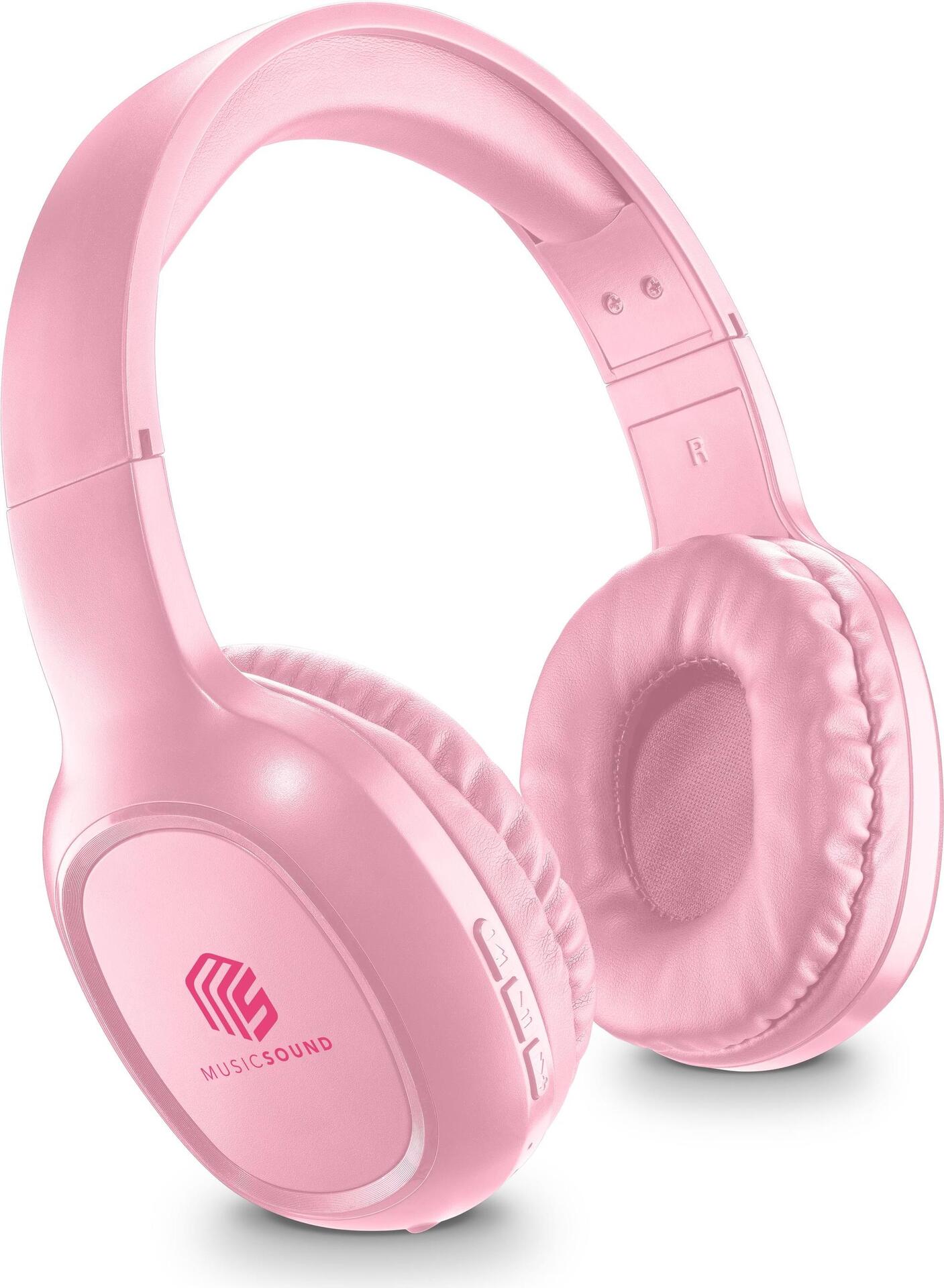Cellularline Music & Sound Bluetooth Headphone BASIC Pink (BTHEADBBASICMSP)