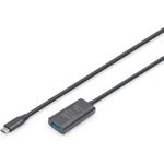 DIGITUS Aktives USB 3.2 Gen1 5G Verlängerungskabel, USB-C - USB-A, 5m (DA-73110)