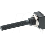 PIHER PIH PC16IP06105A - Drehpotentiometer, 1 MOhm, linear, 6 mm (PC16SH10IP06-105A2020--TA)