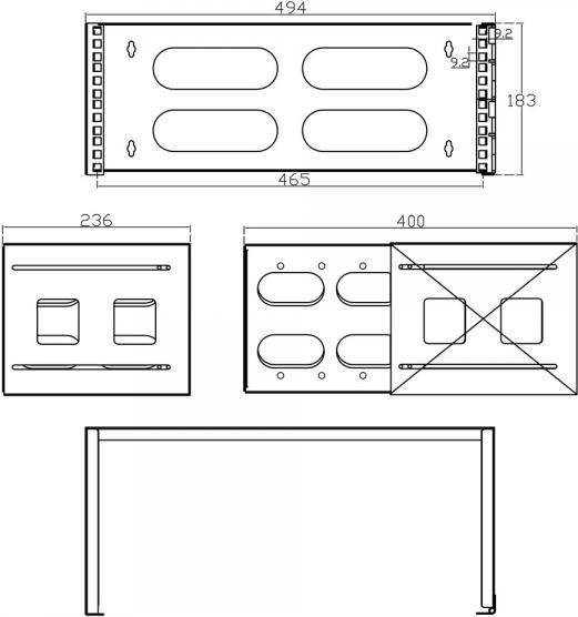 INLINE Schrank geeignet für Wandmontage (19104A)