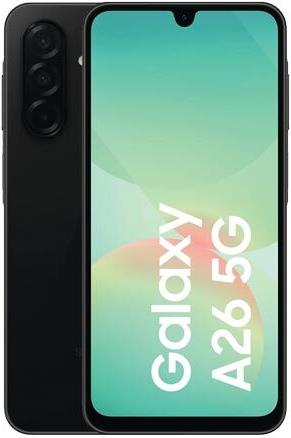 Samsung Galaxy A26 5G Smartphone 128GB 6GB RAM Dual-SIM Black (SM-A266BZKBEUB)