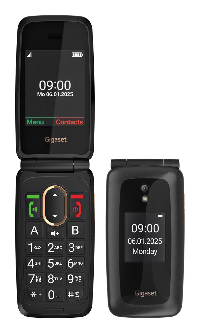 Gigaset GL795 2.8" Klapp-Handy 48 MB RAM 128 MB Schwarz