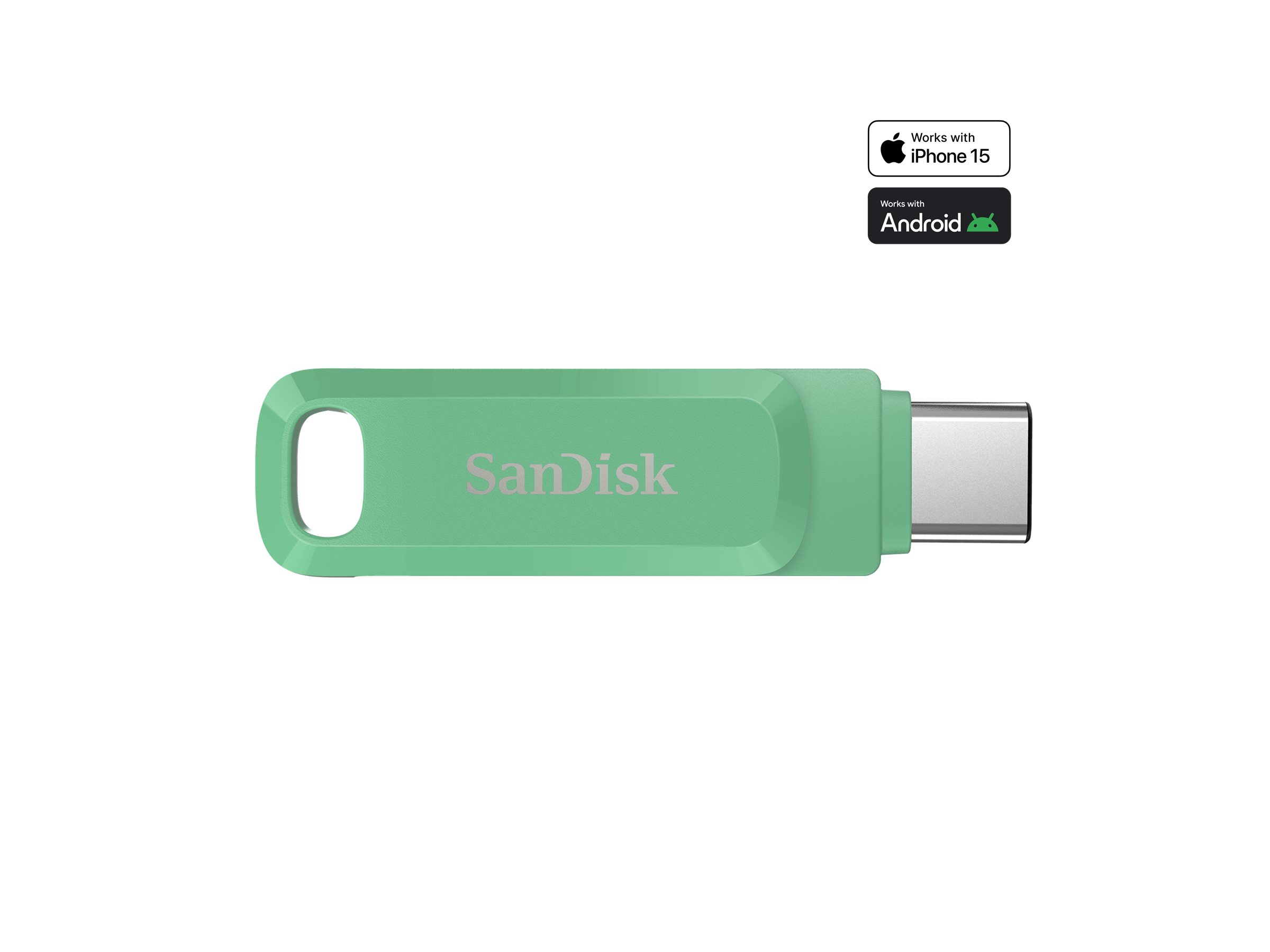 SanDisk Ultra Dual Drive Go 1 TB USB-C USB 3.2 Gen 1 400 MB/s Absinthgrün