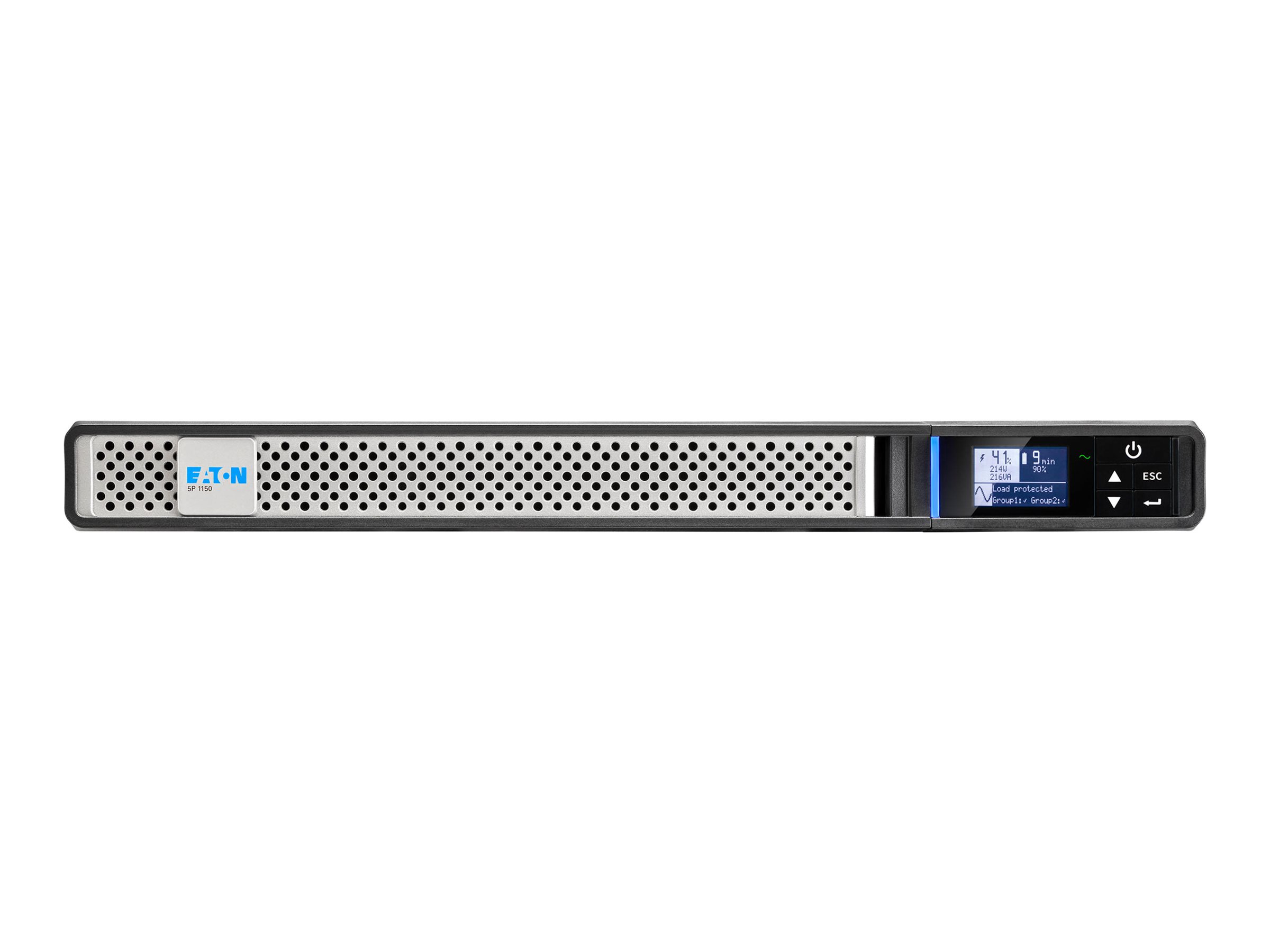 Eaton 5P 1150iR Gen 2 1150 VA 920 W Rack-USV Schwarz, Silber