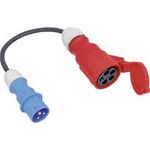 AS Schwabe 61372 Strom Adapterkabel 16 A Schwarz 0.3 m (61372)