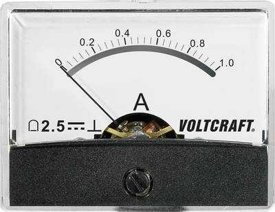 Voltcraft AM-60X46/1A/DC Einbau-Messgerät AM-60X46/1A/DC 1 A Drehspule (AM-60X46/1A/DC)