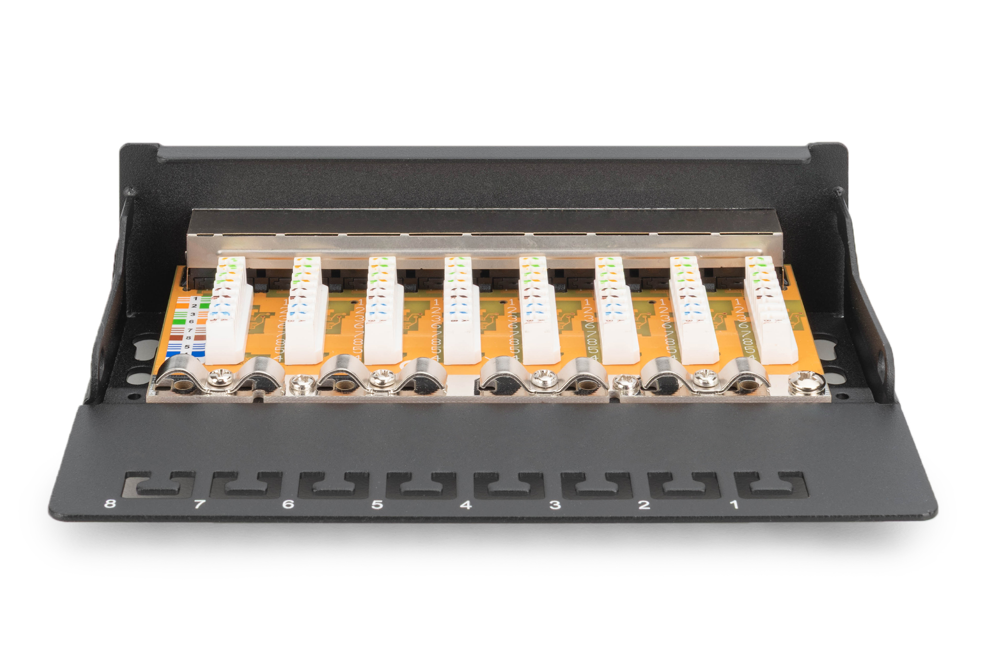 DIGITUS DN-91608SD Desktop Patch Panel 8 Port Cat6 geschirmt Schwarz