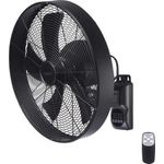 Sygonix Wandventilator 50 W O x H 45 cm 45.5 Schwarz (SY-6661434)