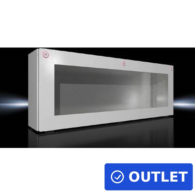 Rittal KX 1613.000 Installations-Gehäuse, Wand-Gehäuse 400 x 160 x 500 Stahlblech Lichtgrau (RAL 7035) 1 St. (1613000) (geöffnet)