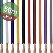 Quadrios 22CW007 Litze 1 x 1.5 mm² Weiß, Blau, Braun, Orange, Grün, Gelb, Grau, Violett, Schwarz, Rot 1 Set (22CW007)