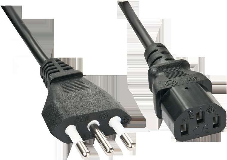 Lindy Stromkabel CEI 23-50 (M) bis IEC 60320 C13 (30415)