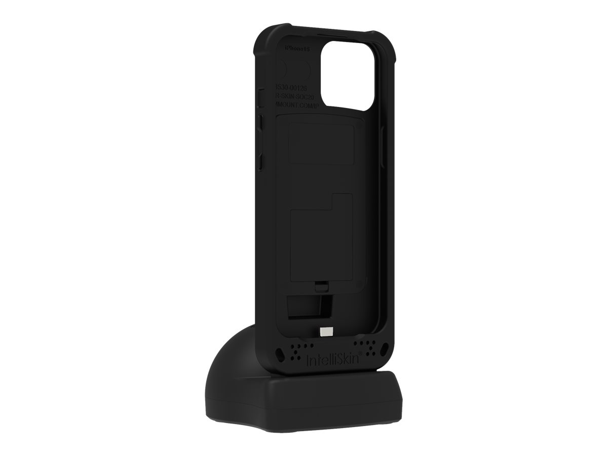 Socket Mobile DuraSled DS840 Barcode-Scanner mit Ladestation für iPhone 16 und 15 Schwarz