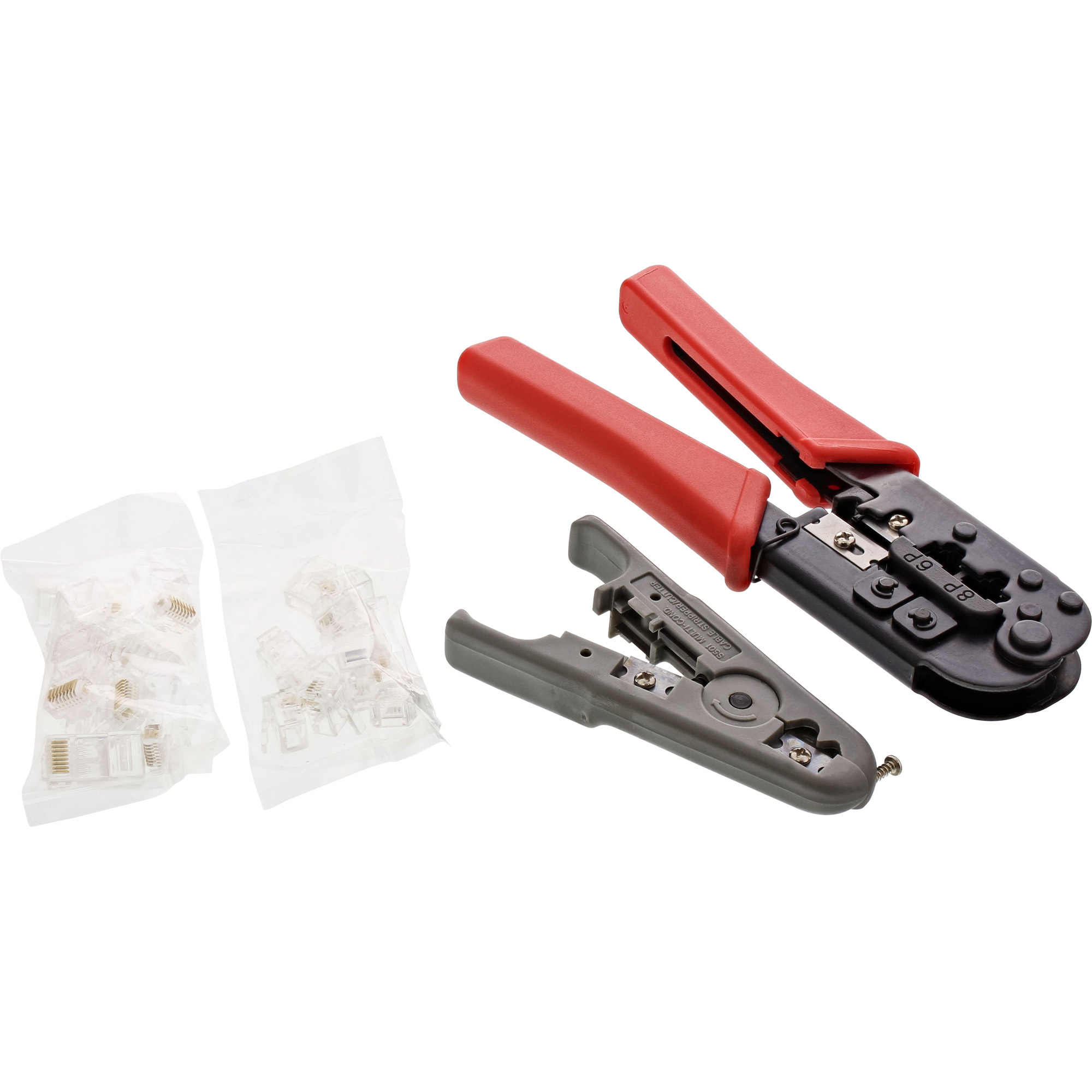 InLine Goldtool TTK-625 Crimpwerkzeug Set für RJ45/RJ11