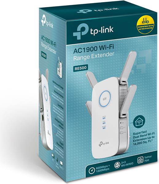 TP-Link AC1900 Wi-Fi Range Extender RE500 (RE500)