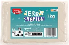 Maped Creativ Nachfüllpackung Ton für Töpferset, 1 kg Farbe: natur - 1 Stück (907223)