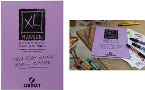 CANSON XL Marker Schreibblock A3 100 Blatt Ultra White